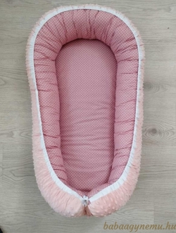 Rózsaszín Geo - barack minky- Babafészek termék főképe