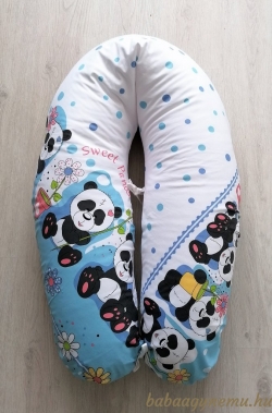 Édi panda-kék-Baba-mama párna termék főképe